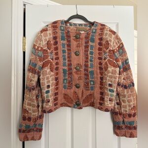 Painted Pony Colorful Button-Up Jacket